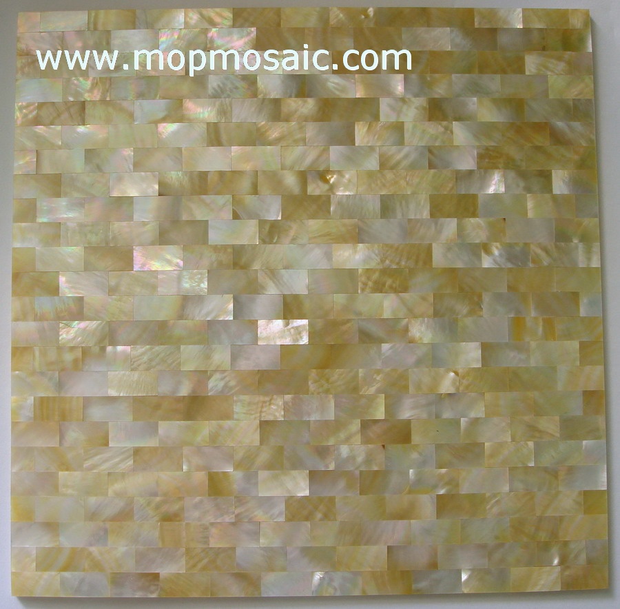 Brick yellowlip mother of pearl panel,yellowlip shell panel