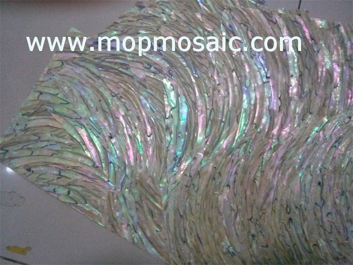 Abalone shell paper or shell laminate in ''S'' style