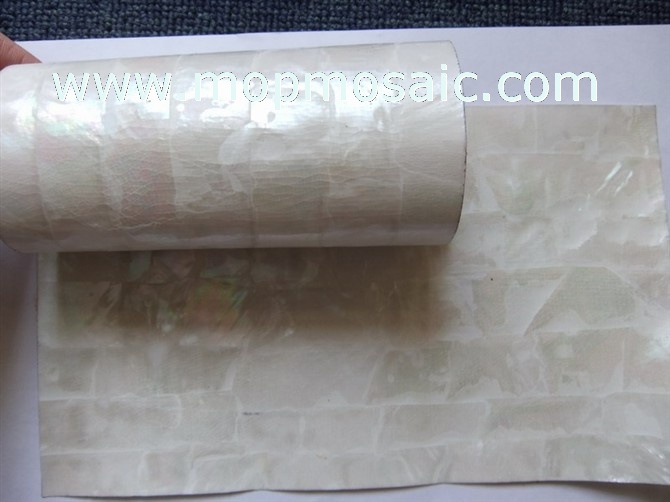 Flexible white freshwater shell paper