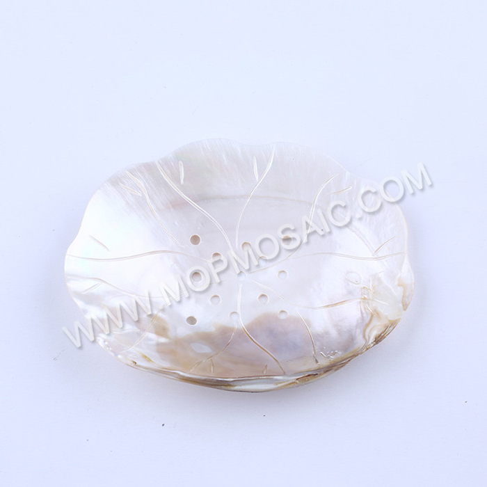 20-24CM natural polished chinese river mop shells for soap dish