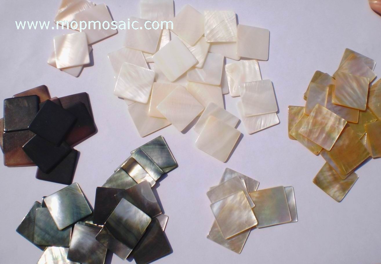 Mother of pearl shell tiles