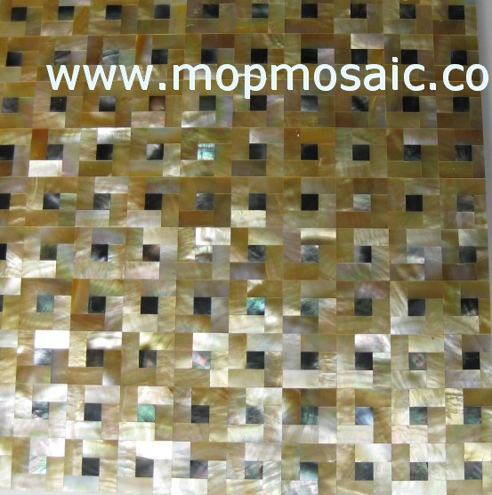 Yellow Mother of pearl  Shell Tiles