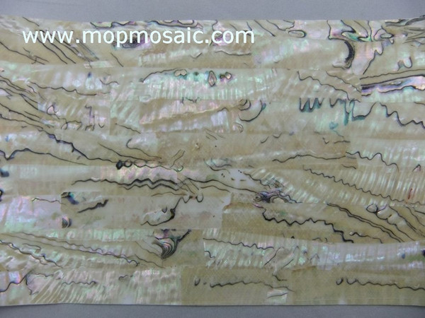 Transparent flexible Mexican abalone shell paper for fishing lures